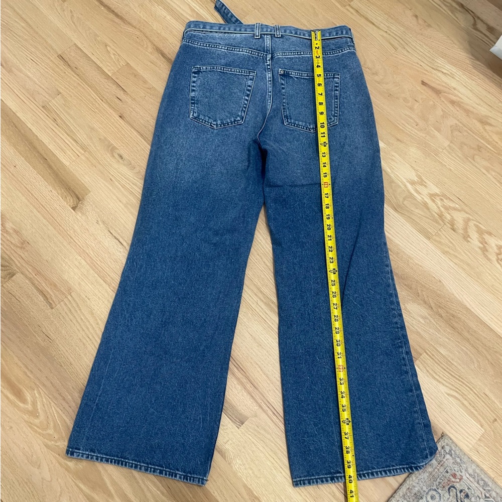 H&M Wide Leg High Waisted Jeans - Denim blue Size 32 - Picture 6 of 9